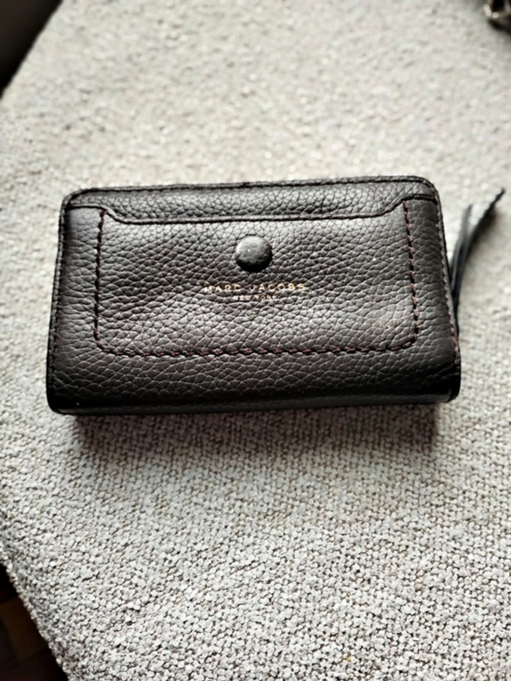 Marc Jacobs Recruit Compact Wallet Black Wristlet